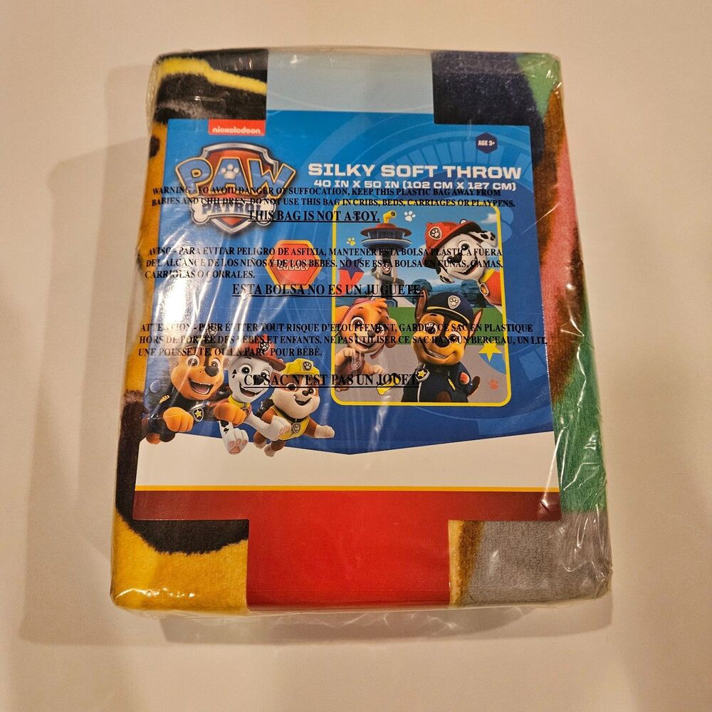 NWT PAW Patrol Skye Chase Marshall Tower Silky Soft Throw Blanket 40" x 50"